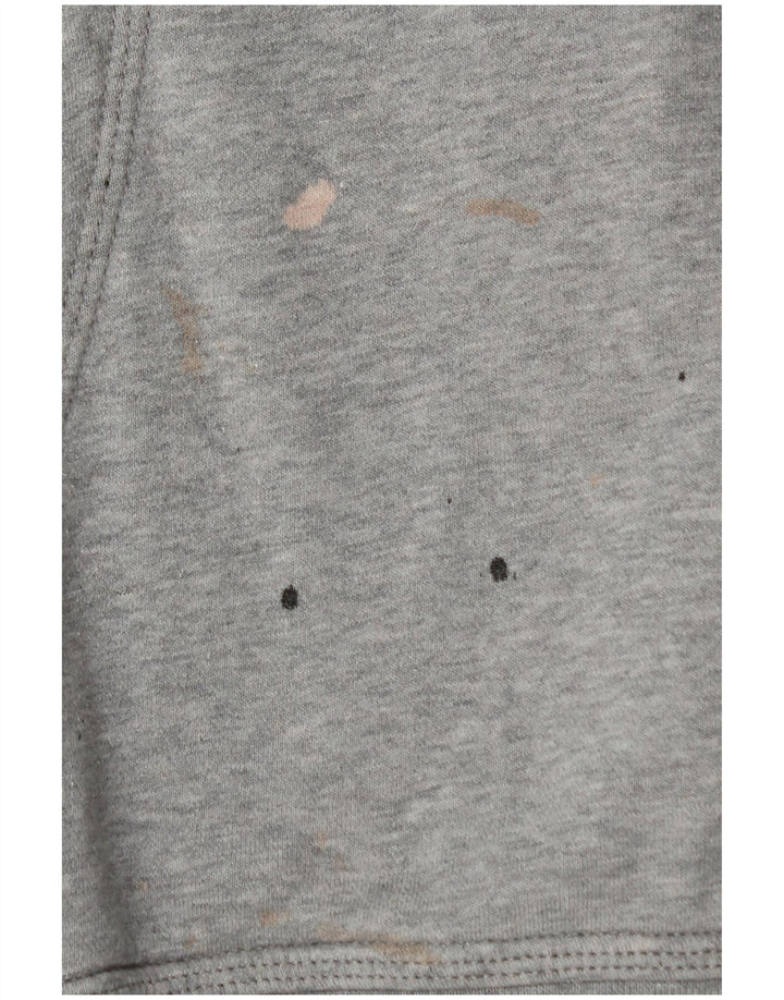 Nike Mens Hoodie Jumper Medium Grey Flecked Cotton