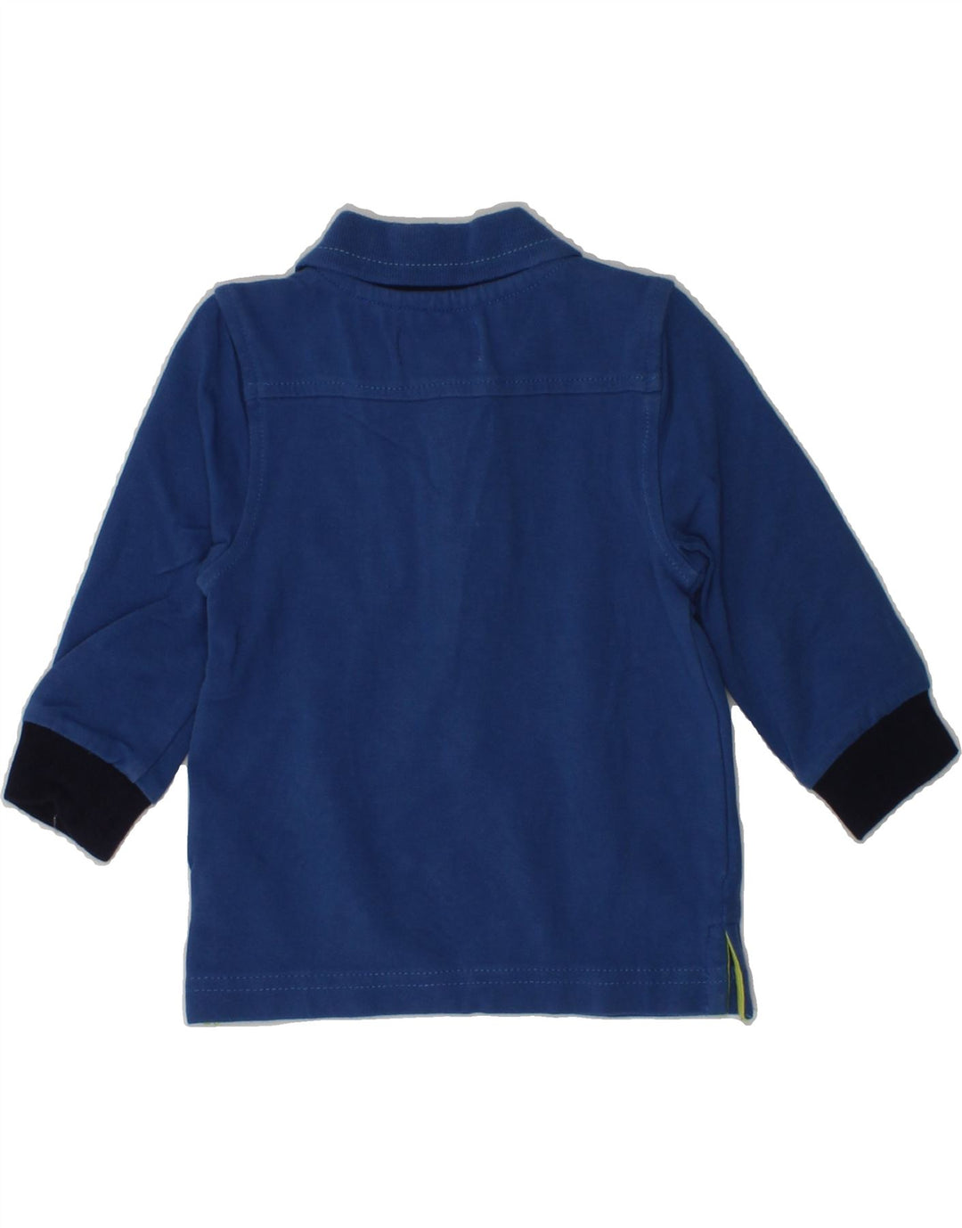 GAS Baby Boys Long Sleeve Polo Shirt 3-6 Months Blue Cotton | Vintage Gas | Thrift | Second-Hand Gas | Used Clothing | Messina Hembry 