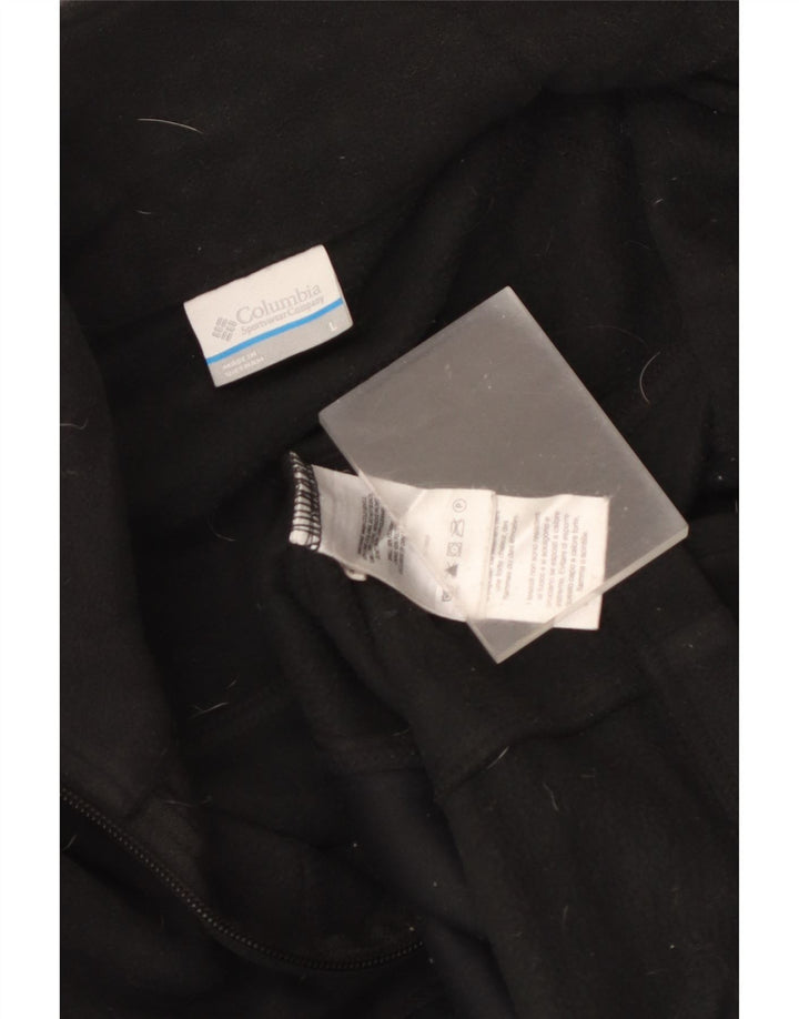 Columbia Mens Fleece Jacket UK 40 Large Black Polyester