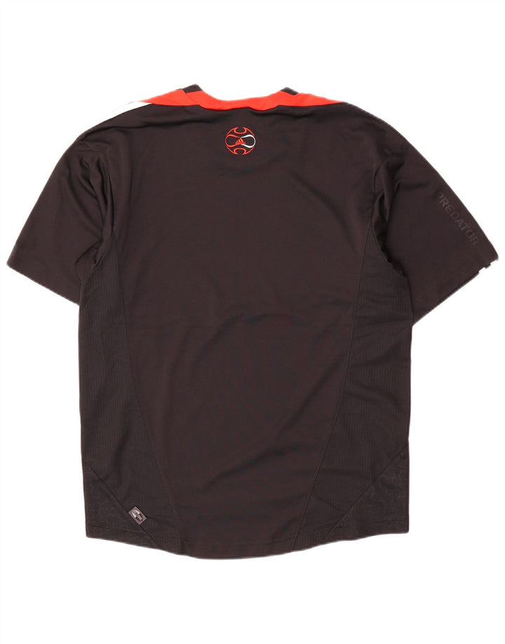Adidas Herre T-Shirt Top Lille Sort Colourblock Polyester