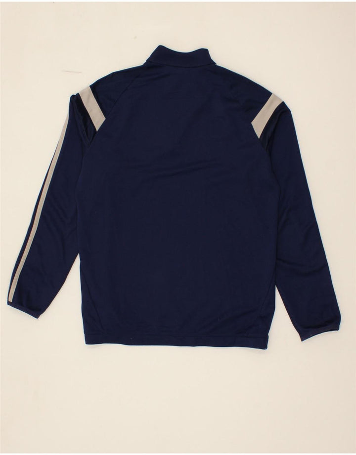 ADIDAS Boys Zip Neck Pullover Tracksuit Top 13-14 Years XL  Navy Blue Vintage Adidas and Second-Hand Adidas from Messina Hembry 