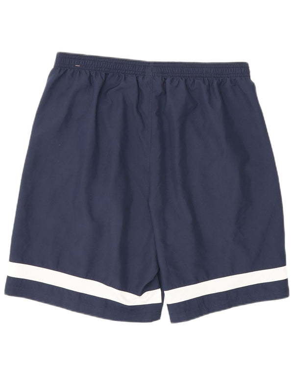 Męskie spodenki sportowe Nike Dri Fit Graphic, duże, granatowe, z blokami kolorów