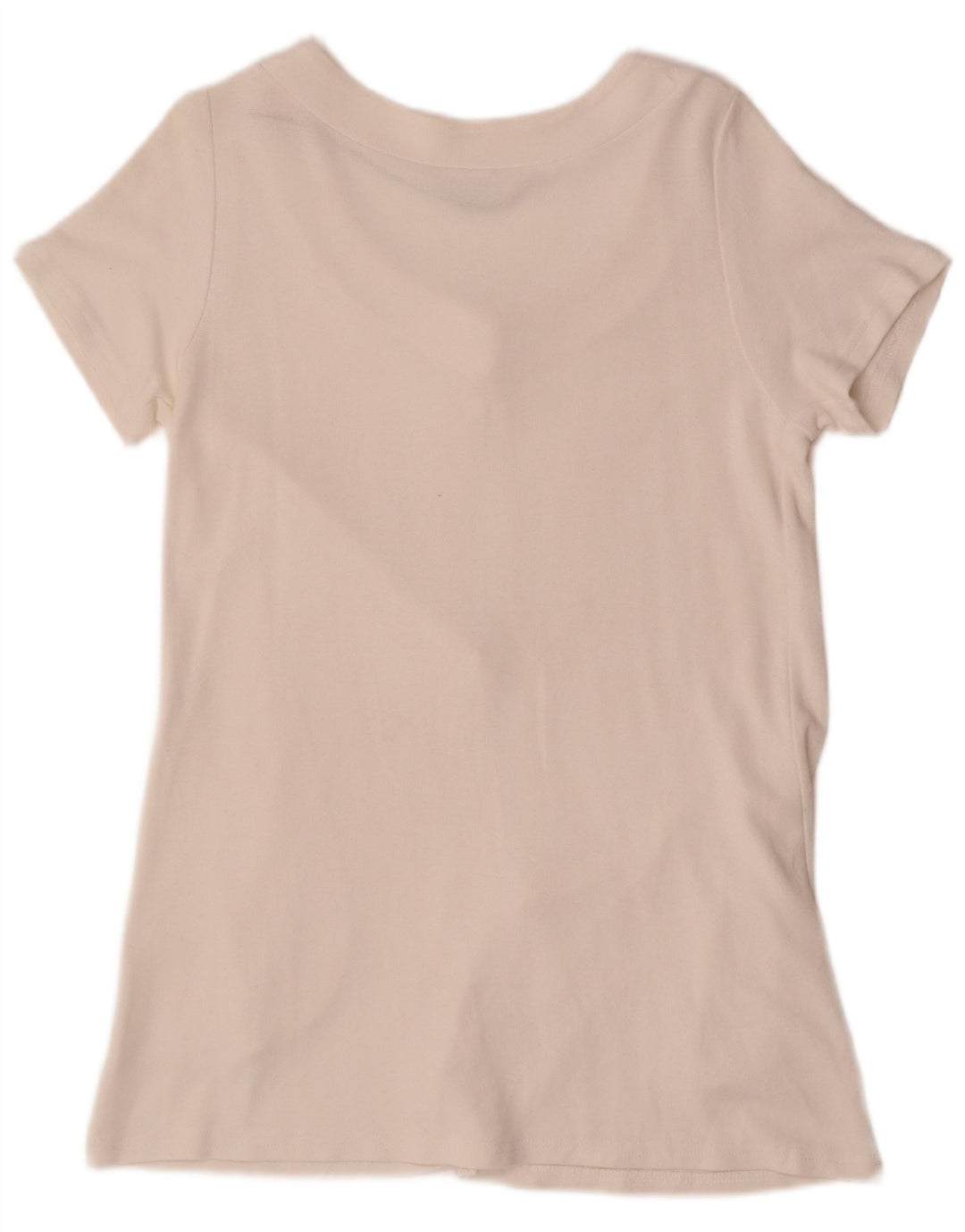 Marks & Spencer Womens Short Sleeve Shirt Blouse UK 12 Medium White