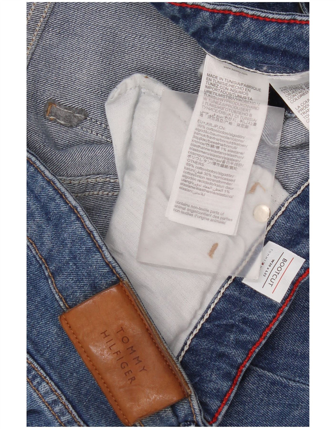 Tommy Hilfiger Womens Bootcut Jeans W30 L32 Blue Cotton