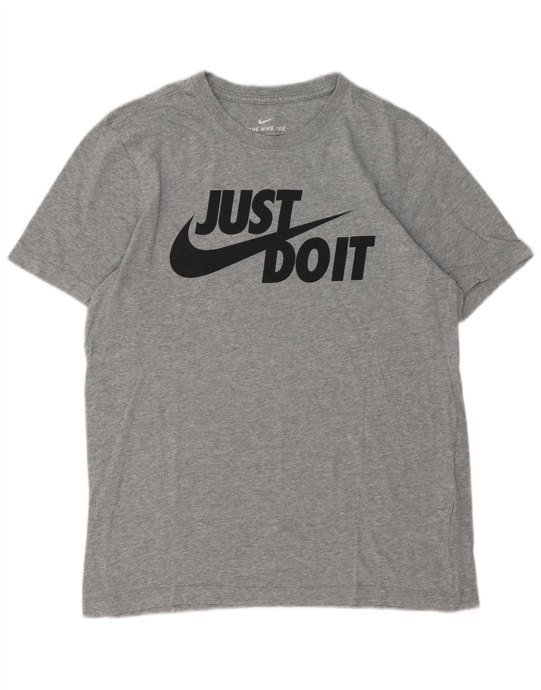 Nike Mens Graphic T-Shirt Top Medium Grey Flecked Cotton