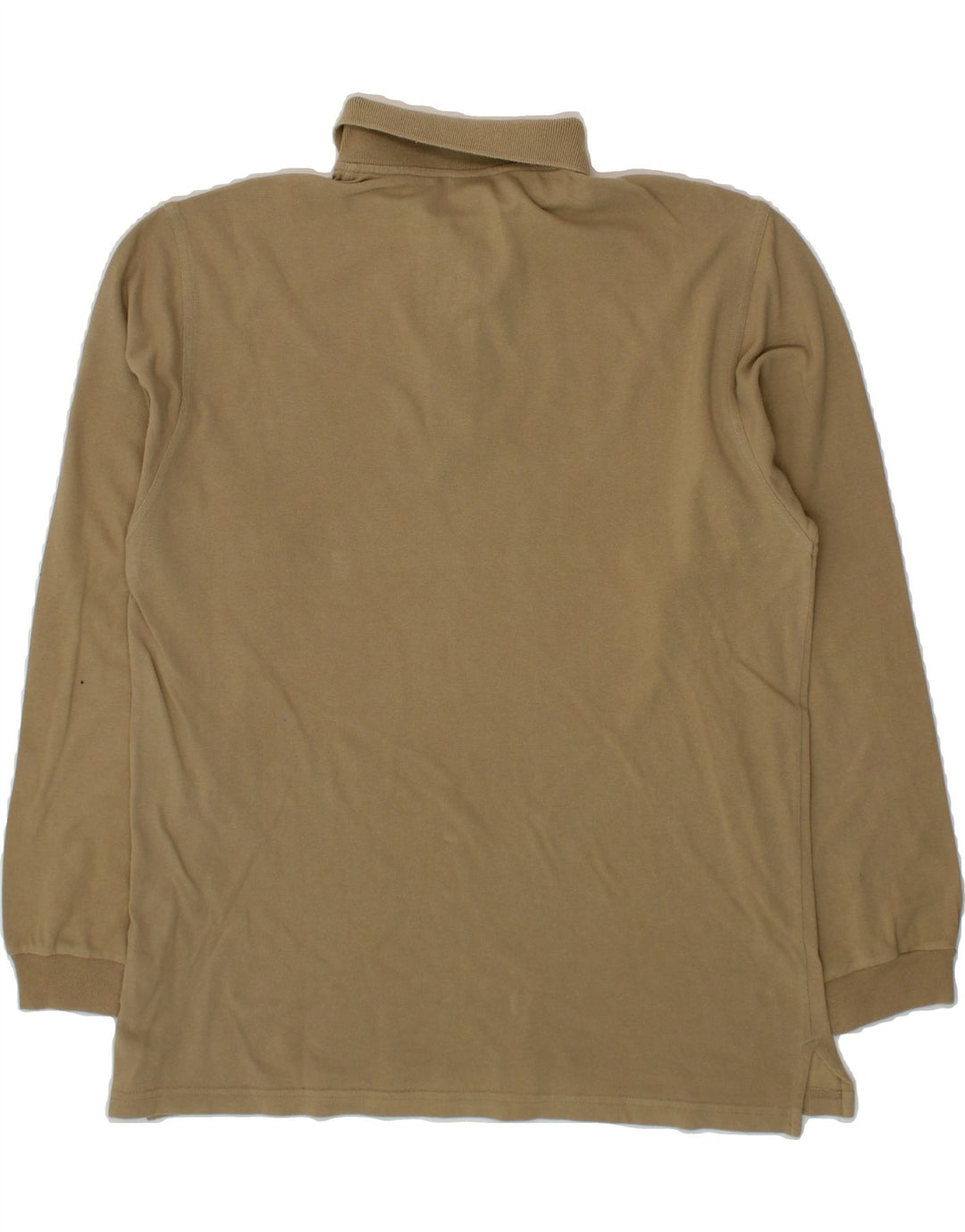 INVICTA Mens Long Sleeve Polo Shirt Large Beige Vintage Invicta and Second-Hand Invicta from Messina Hembry 