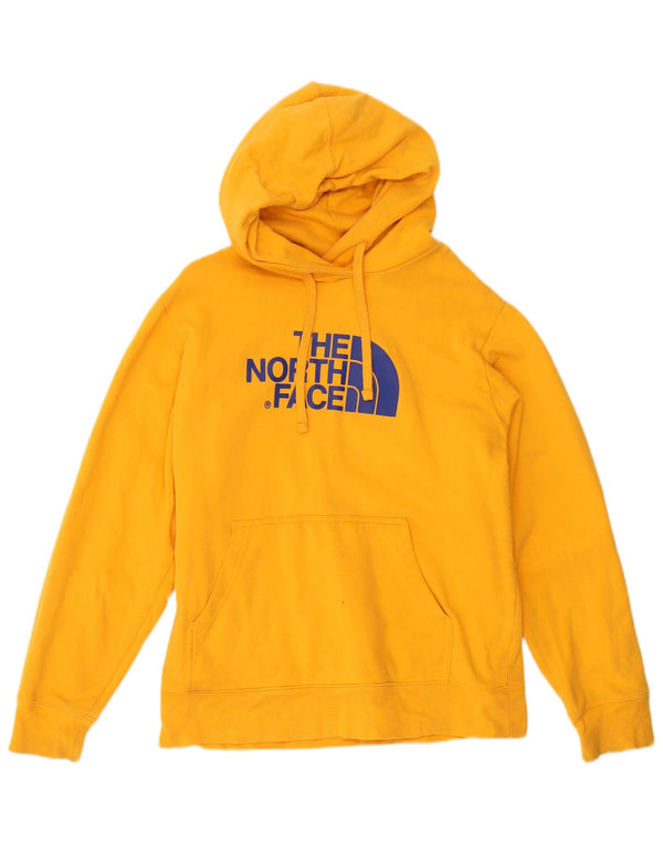 A North Face Grafikus férfi kapucnis pulóver közepes sárga pamut