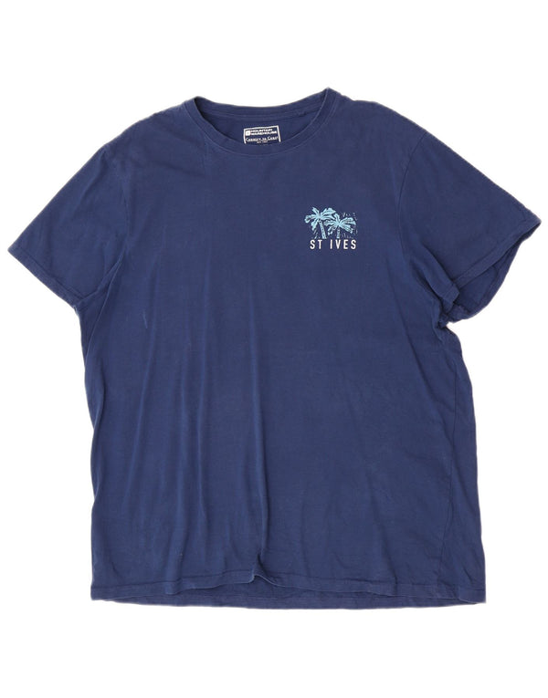 Mountain Warehouse T-shirt graphique pour homme XL en coton bleu marine