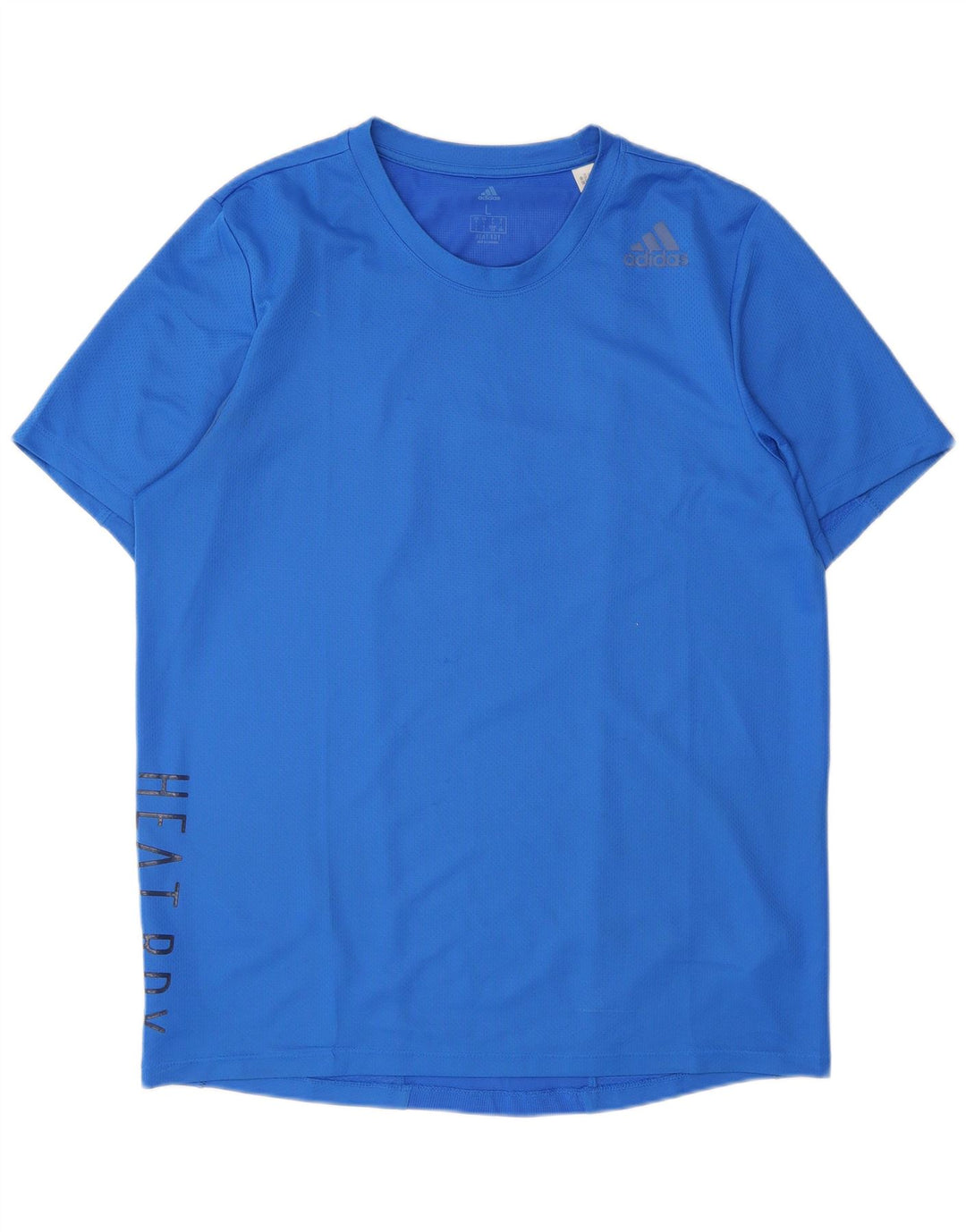 Adidas Mens Graphic T-Shirt Top Large Blue Polyester