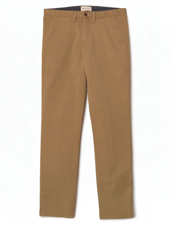 Gant Mens Slim Fit Chino nadrág W34 L32 bézs pamut
