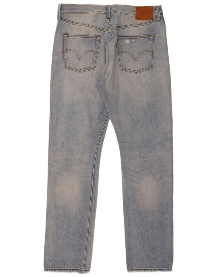 Levi's Men Distressed Slim Jeans W29 L32 Blå Bomuld