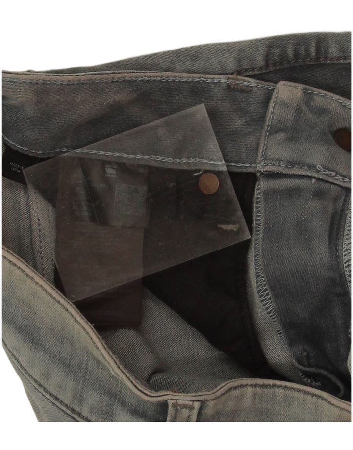 G-Star Womens Midge Slim Jeans W28 L29 Grey Cotton