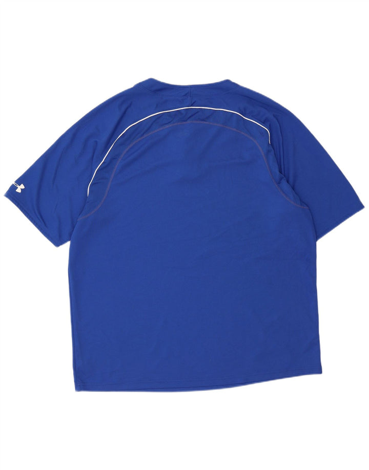 UNDER ARMOUR Herre Baseball T-Shirt Top XL Blå Polyester