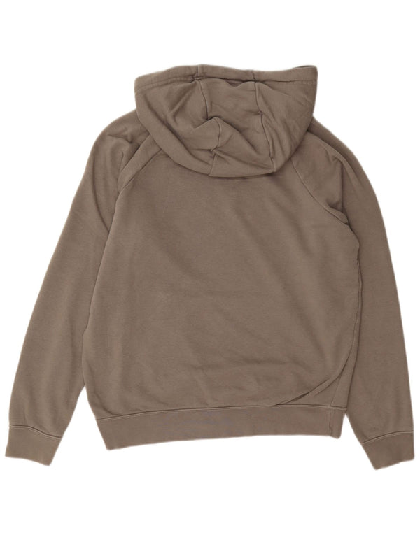 Felpa con cappuccio oversize da donna Nike UK 10 piccola in cotone grigio