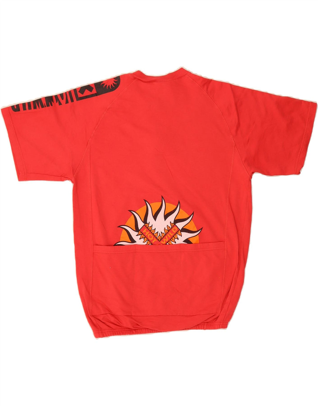 VINTAGE Mens Graphic T-Shirt Top IT 50 Medium Red Cotton Vintage Vintage and Second-Hand Vintage from Messina Hembry 