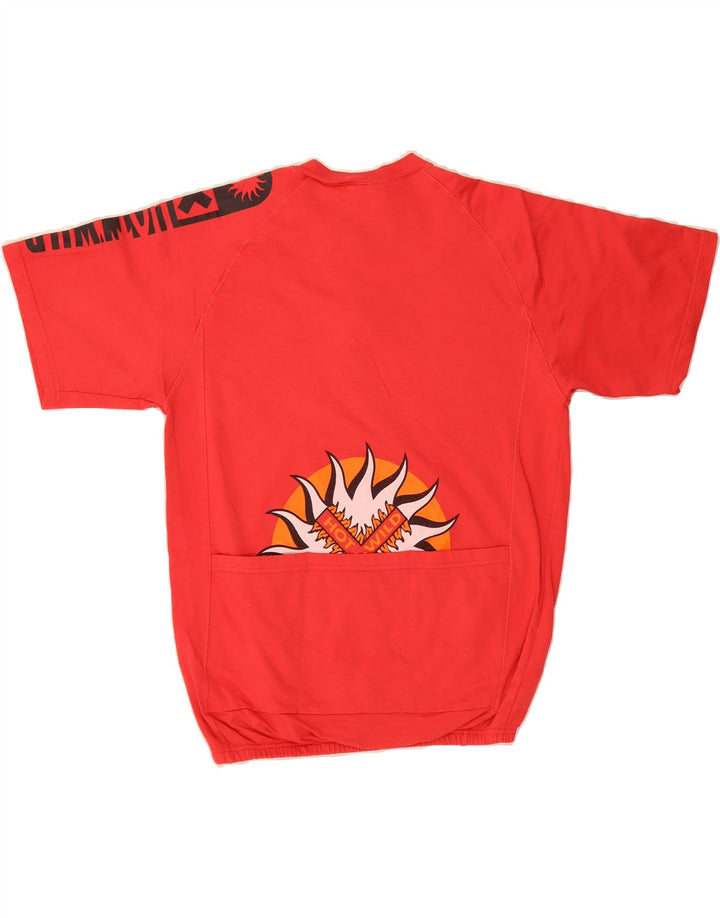 VINTAGE Mens Graphic T-Shirt Top IT 50 Medium Red Cotton Vintage Vintage and Second-Hand Vintage from Messina Hembry 