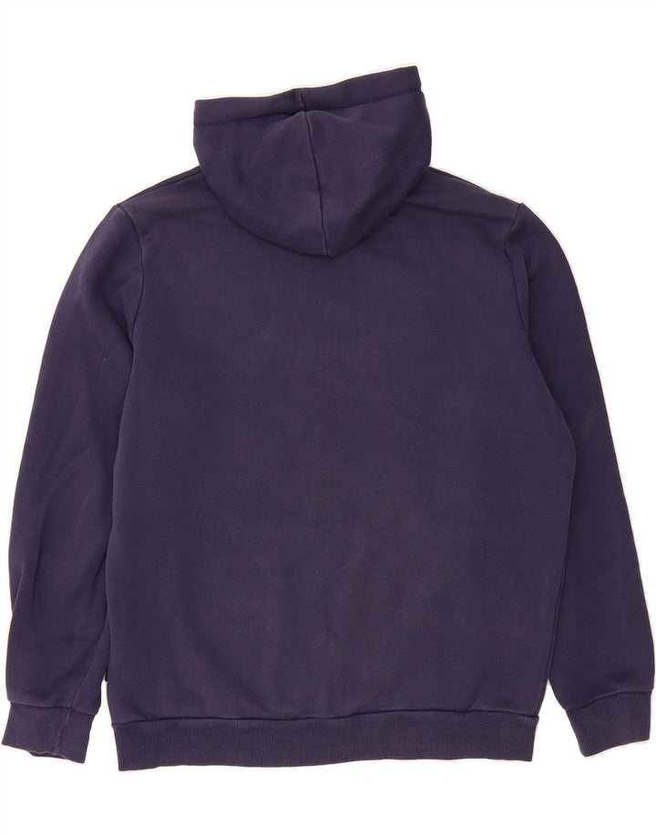 PUMA Mens Graphic Hoodie Jumper Medium Navy Blue Vintage Puma and Second-Hand Puma from Messina Hembry 