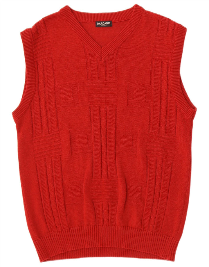Canotta Uomo Dardano IT 50 Rosso Medio Cotone