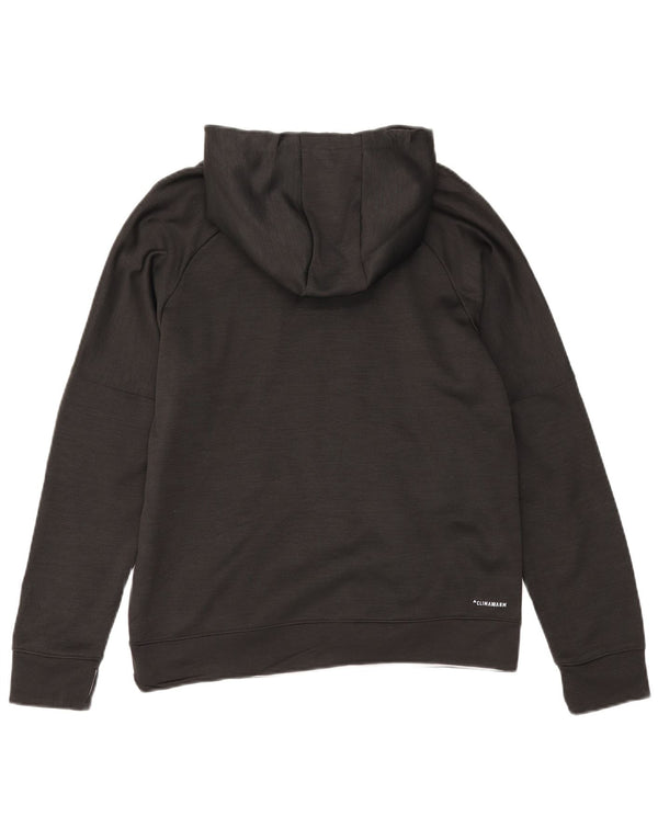 Damska bluza z kapturem Adidas Climawarm Graphic UK 16/18, duża czarna