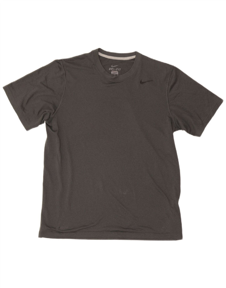 T-shirt Nike Dri Fit da uomo, grande, in poliestere grigio
