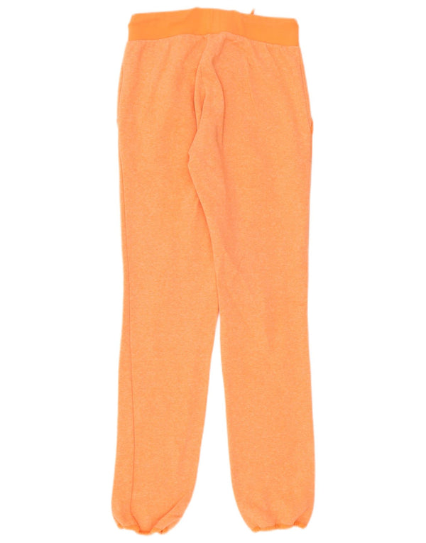 Pantaloni da tuta da donna Adidas Joggers UK 8 Small Cotone chiazzato arancione