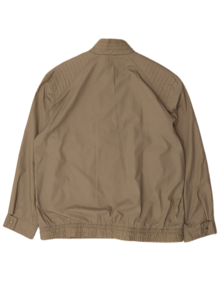 Vintage Mens Bomber Jacket UK 42 XL Khaki Polyester