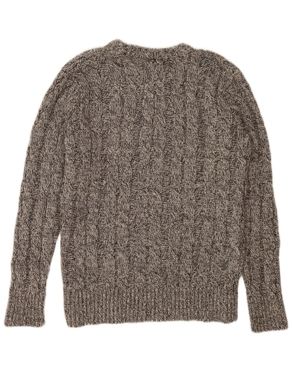Superdry Mens Crew Neck Jumper Sweater Medium Grey Flecked Acrylic