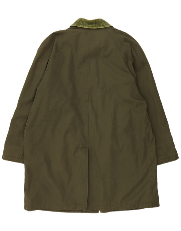 Frankie & Trace Mens Overcoat IT 46 Small Khaki Polyester