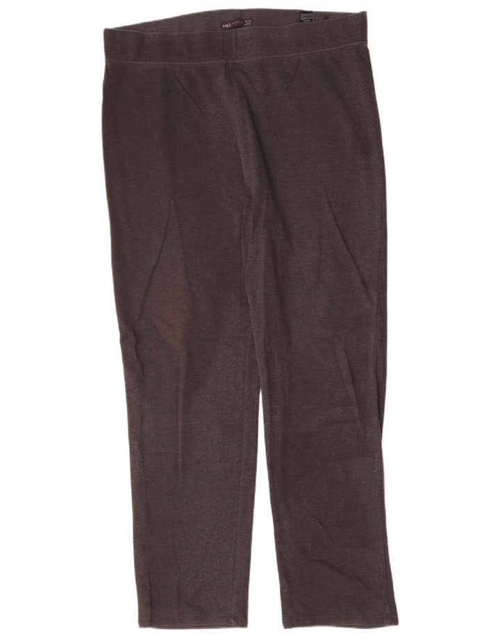 Marks & Spencer Dame Leggings UK 20 2XL Grå Bomuld