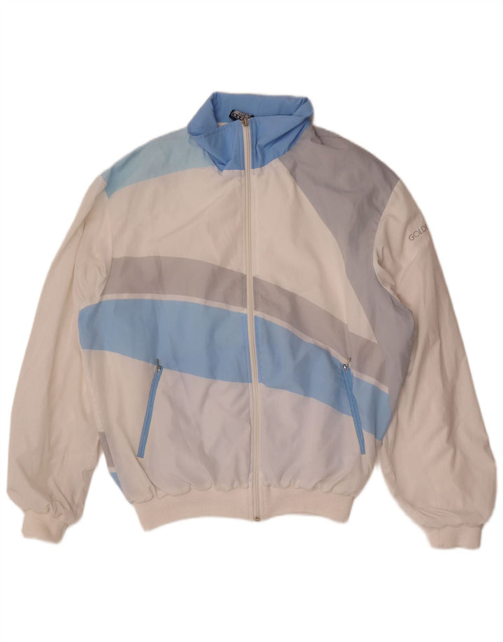Giacca da tuta da donna Golden Cup UK 14 Medium White Colourblock