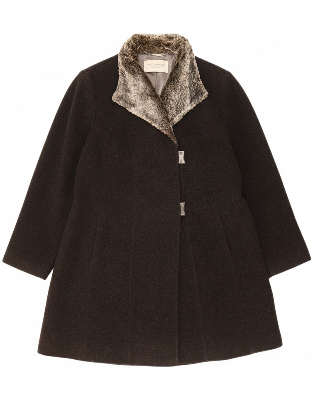 WINDSMOOR Womens Overcoat UK 20 2XL Grey Wool