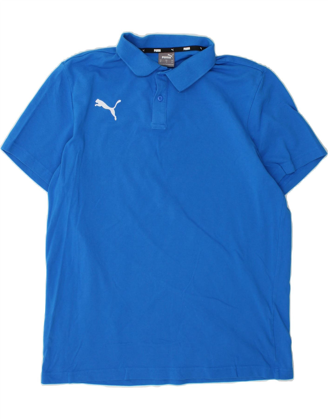 PUMA Mens Polo Shirt XL Blue Vintage Puma and Second-Hand Puma from Messina Hembry 