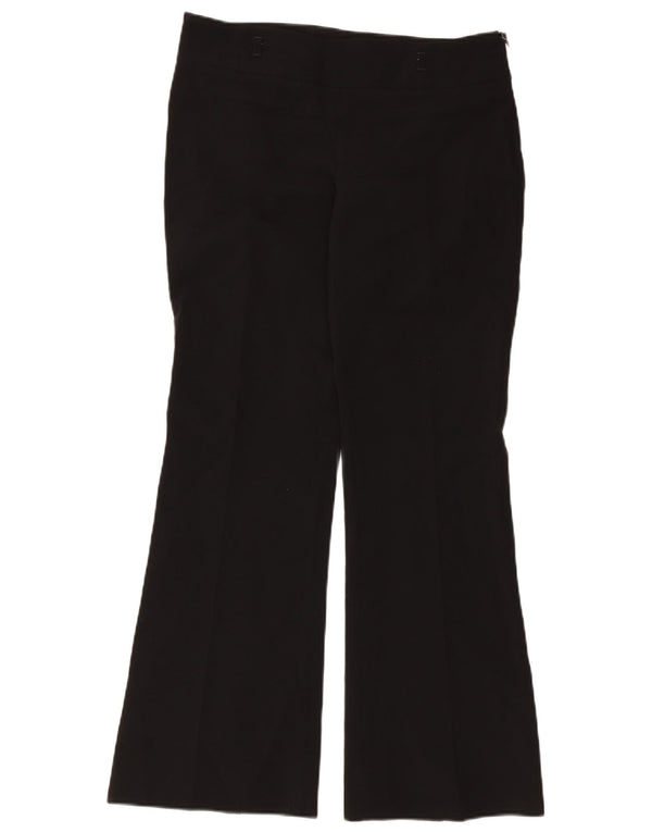 Zara Damen Flare Freizeithose EU 38 Small W28 L29 Schwarz Polyester
