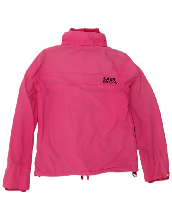 Superdry Veste de pluie graphique pour femme UK 14 Large Rose Nylon