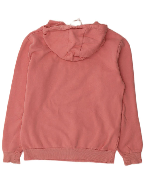 Ellesse Womens Grafisk Oversized Hoodie Jumper UK 10 Small Pink Bomuld