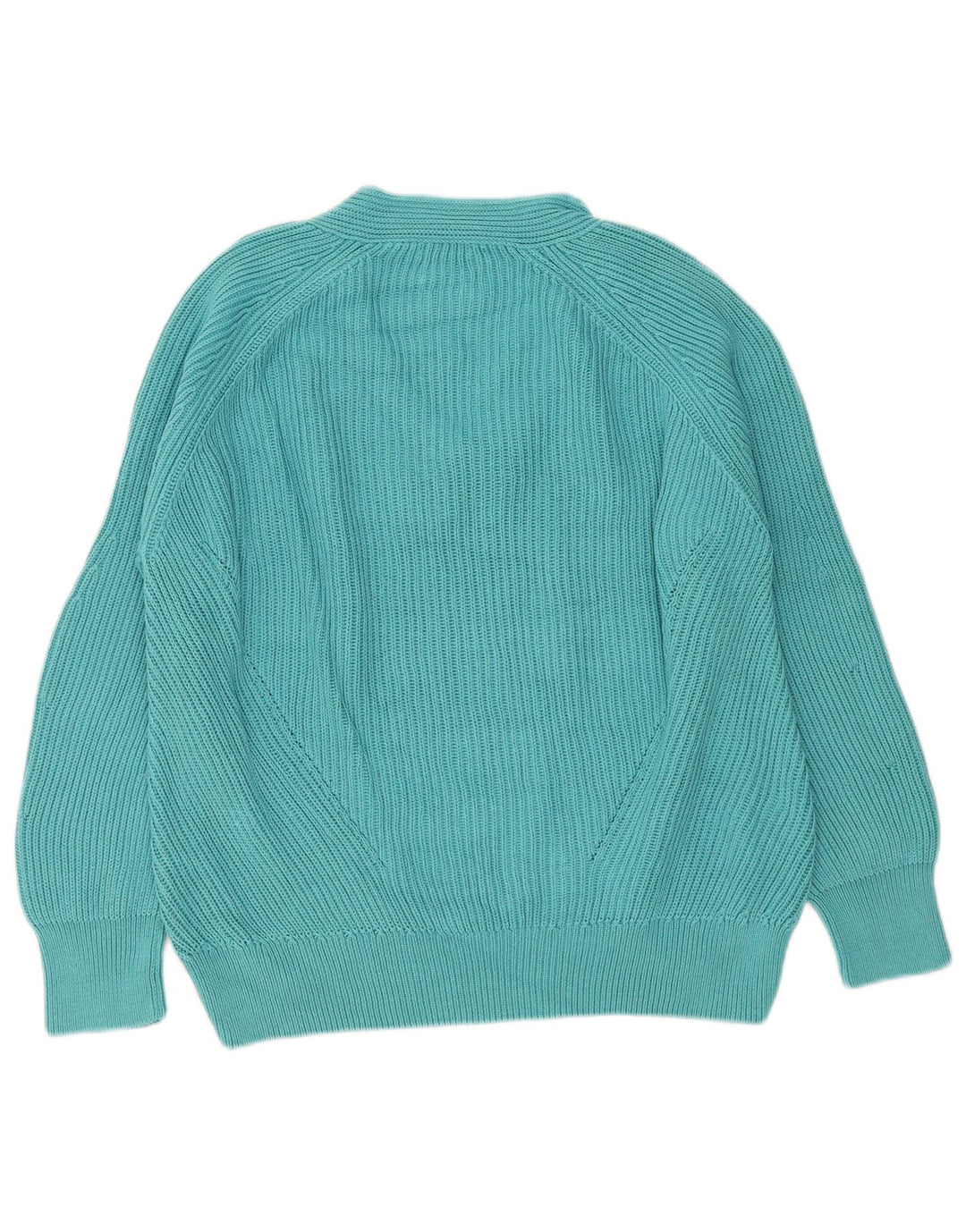 Massimo Dutti Dame Oversized V-hals sweater UK 14 Medium Turkis