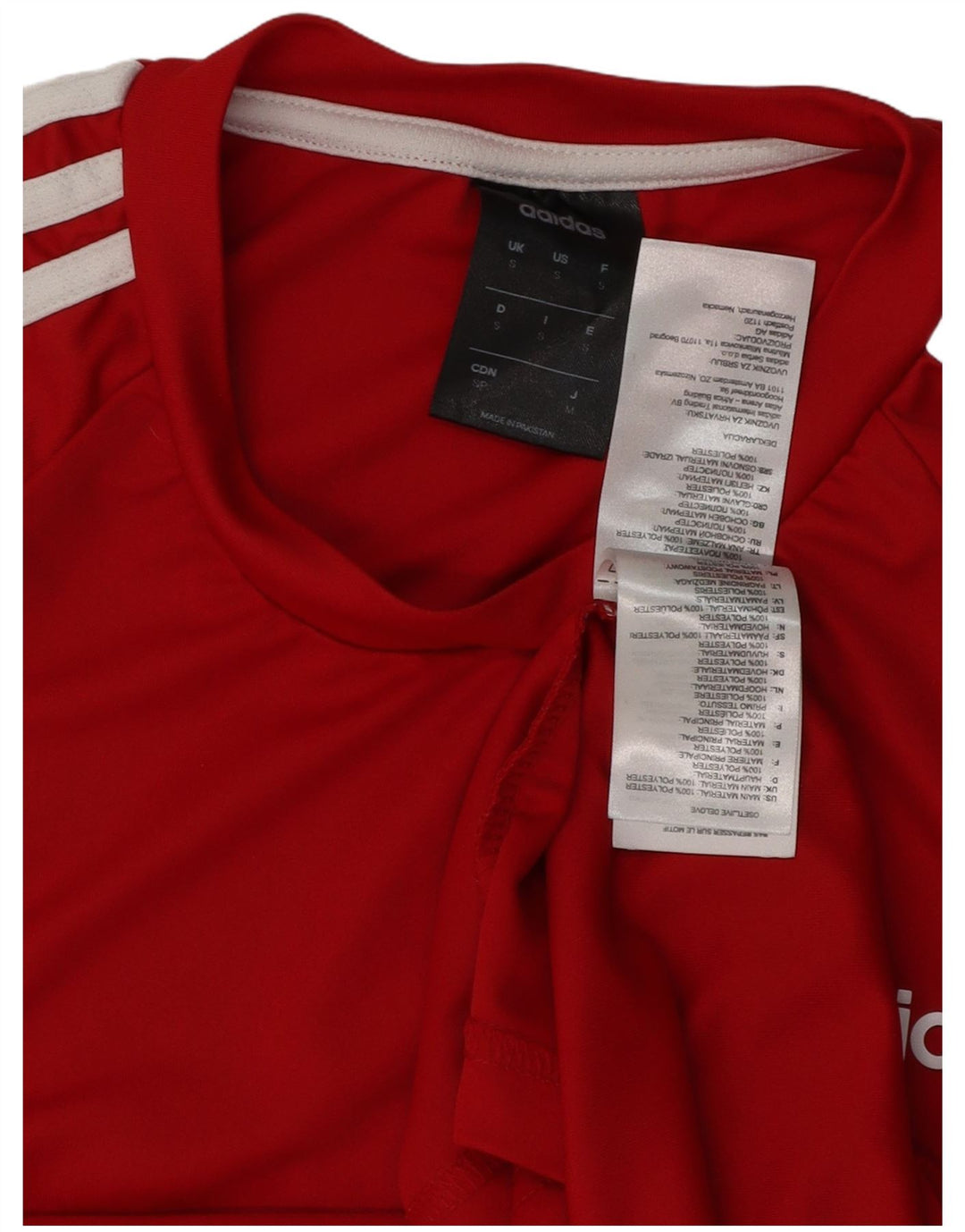 ADIDAS Mens Climalite T-Shirt Top Small Red Polyester