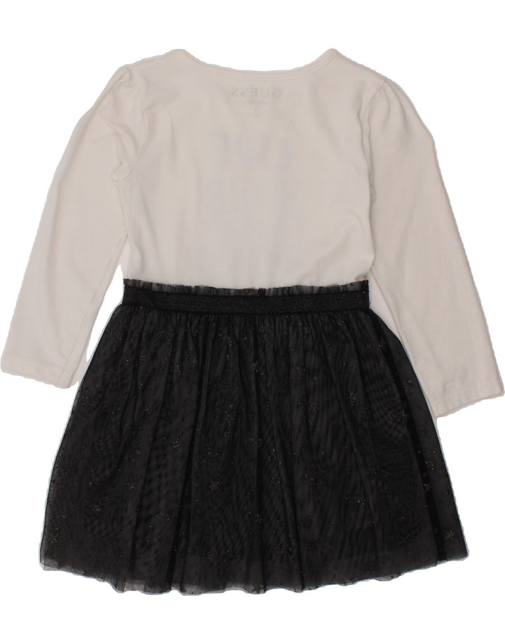 GUESS Girls Graphic Basic Dress 2-3 Years Black Colourblock Cotton Vintage Guess and Second-Hand Guess from Messina Hembry 