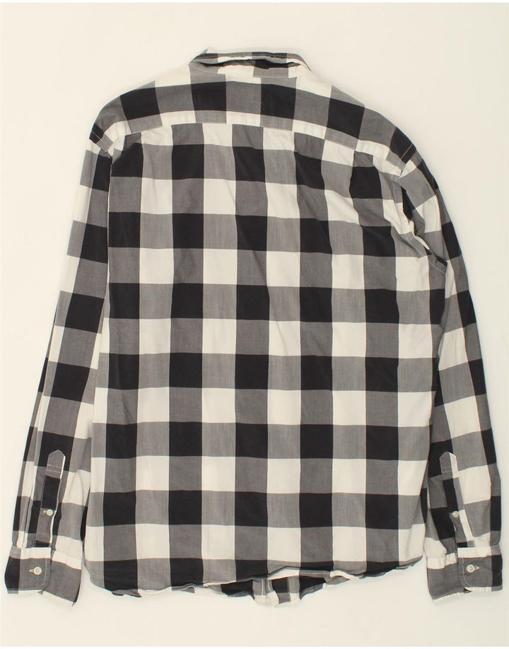 J. CREW Mens Shirt Size 16 1/2 Large Black Check Cotton Vintage J. Crew and Second-Hand J. Crew from Messina Hembry 