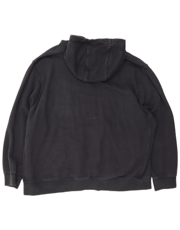 Nike Mens Hoodie Jumper 3XL Black Cotton