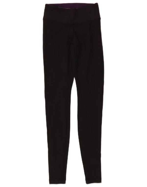 Lululemon Damen Leggings US 2 XS Schwarz Synthetik