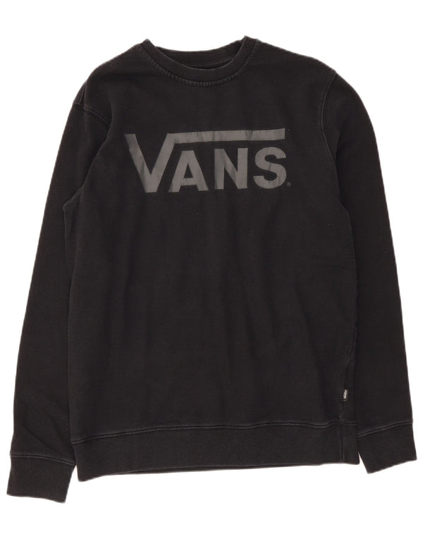 Vans Mens Sweatshirt Jumper Medium Black Cotton