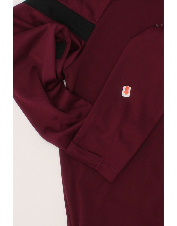 NIKE Boys Zip Neck Pullover Tracksuit Top 10-11 Years Medium  Burgundy Vintage Nike and Second-Hand Nike from Messina Hembry 