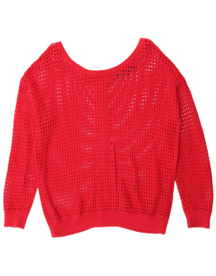 French Connection Damen-Strickjacke in Übergröße, Gr. 14, Mittelrot