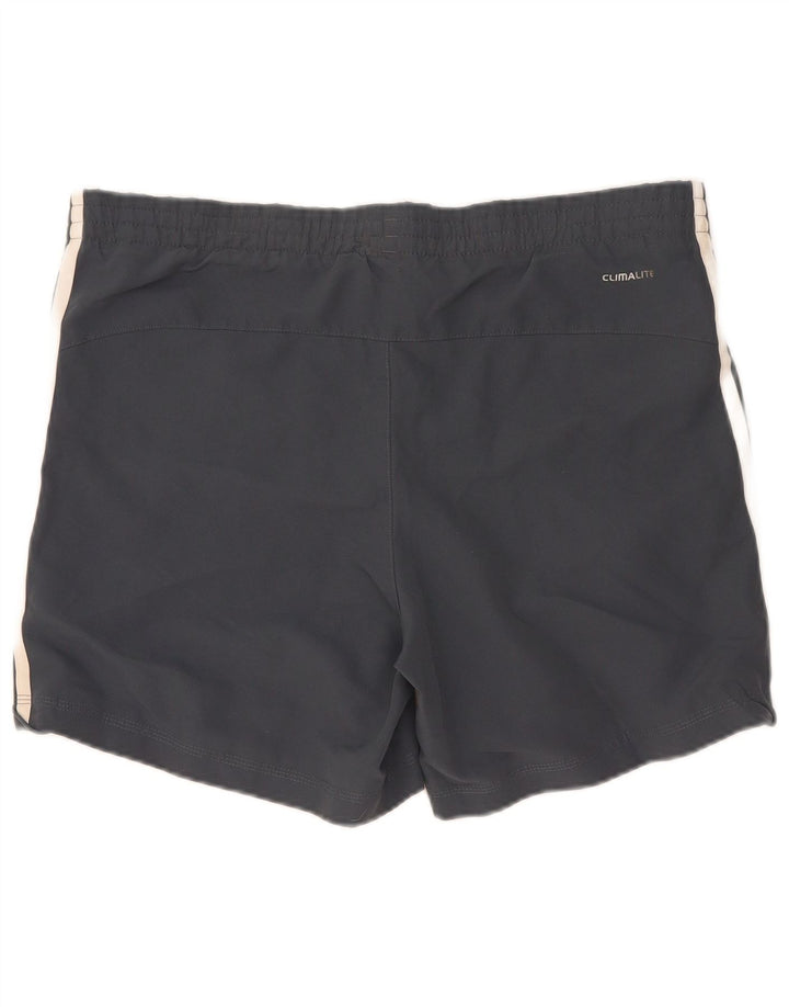 Adidas Short de sport Climacool pour homme, petit, gris, color block, polyester