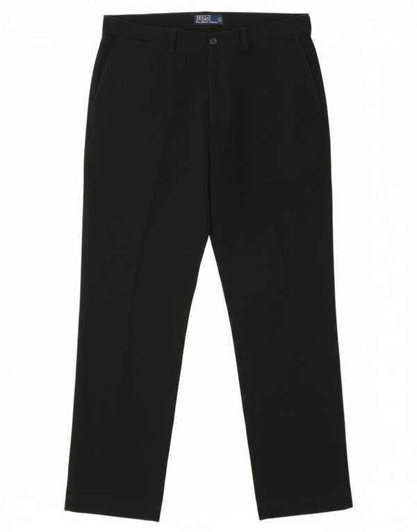 Polo Ralph Lauren Herre Lige Chino Bukser W38 L34 Sort Bomuld
