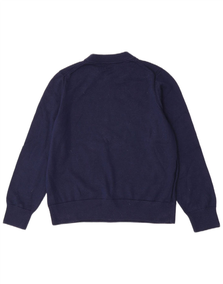 Cos Womens Crew Neck Jumper Sweater Medium Navy Blue Wool