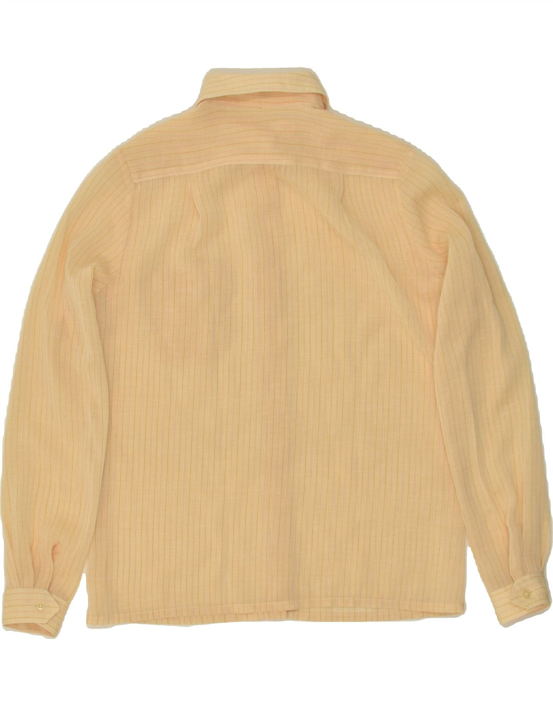 VINTAGE Womens Shirt EU 36 Small Beige Pinstripe Polyester | Vintage Vintage | Thrift | Second-Hand Vintage | Used Clothing | Messina Hembry 