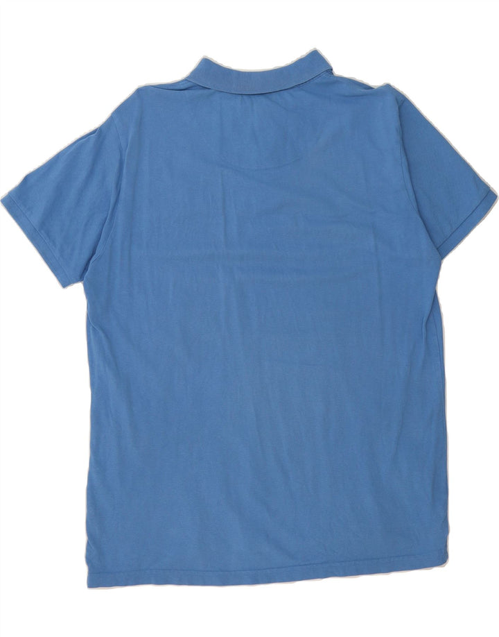 COVERI Mens Polo Shirt Large Blue Cotton Vintage Coveri and Second-Hand Coveri from Messina Hembry 