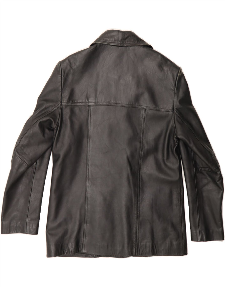 SARDAR Womens Leather Jacket UK 12 Medium  Black Leather Vintage Sardar and Second-Hand Sardar from Messina Hembry 